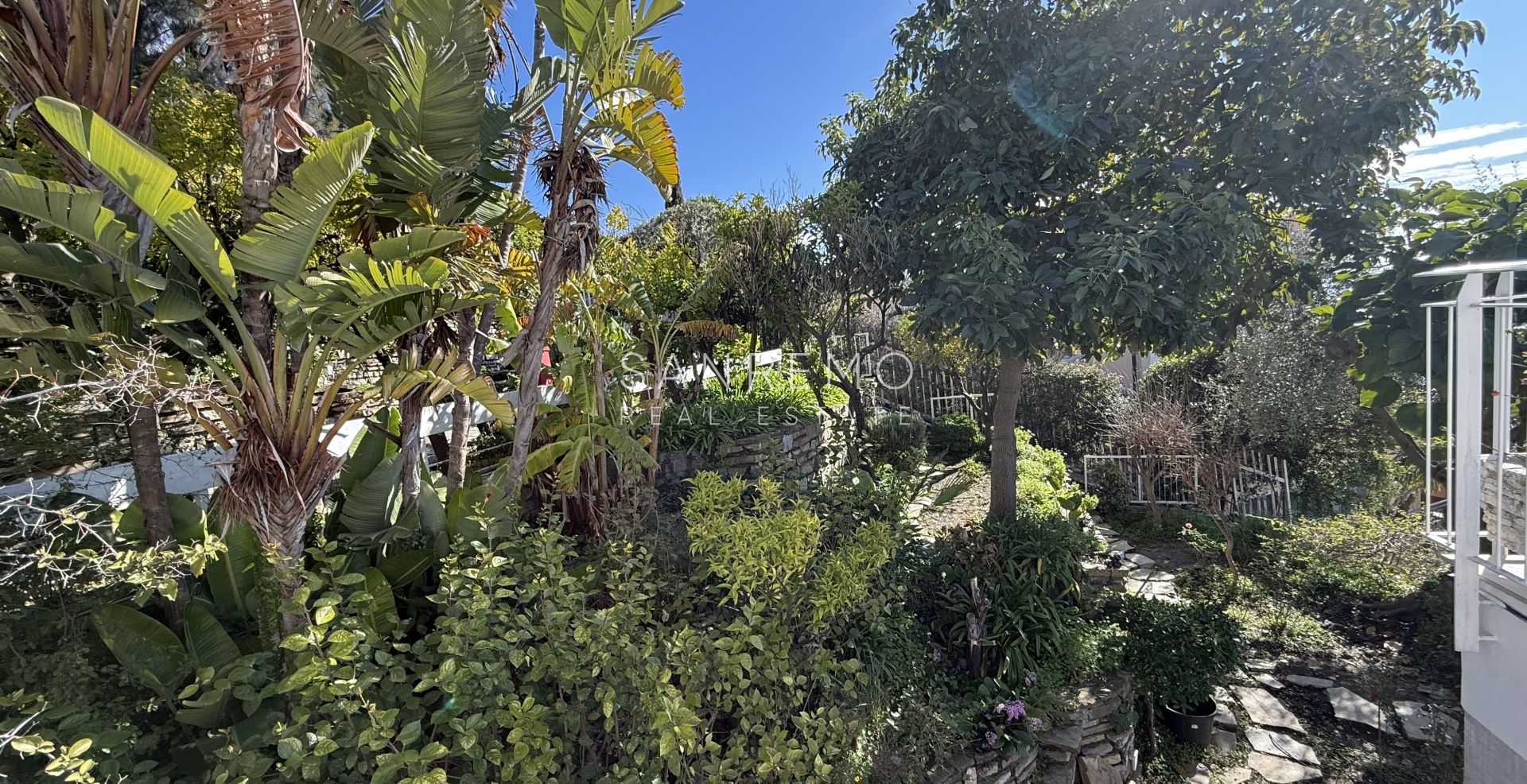 Прекрасная вилла, утопающая в частном саду, с захватывающим видом на море